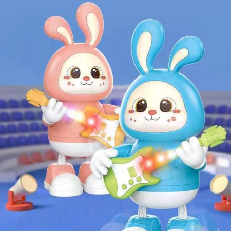 Dancing Rabbit Guitarist Toy with music