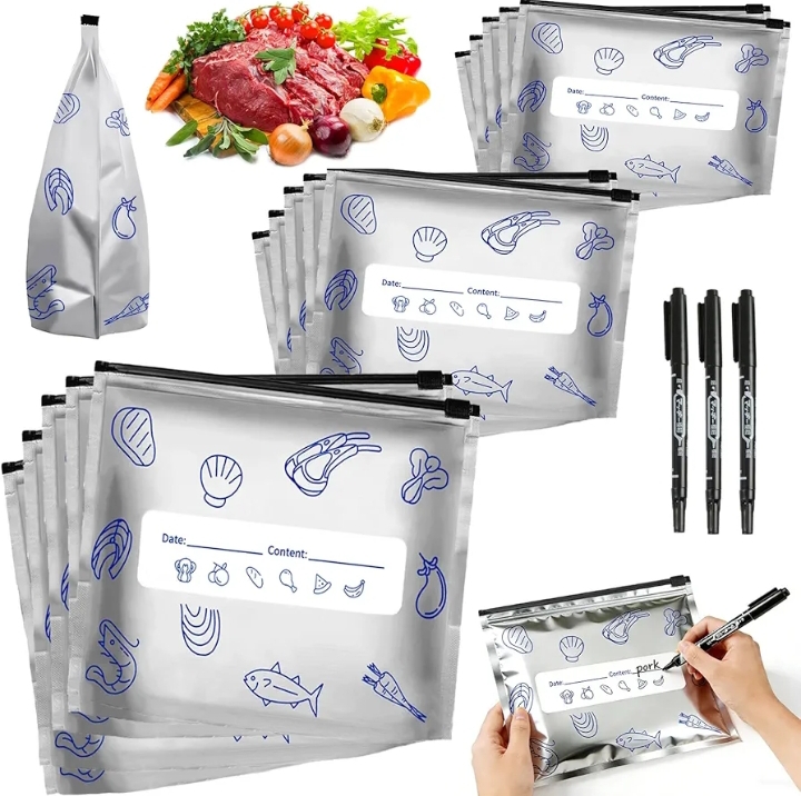 Aluminum Foil Zip Lock Bag-(2 Size Combo) MADE IN CHINA