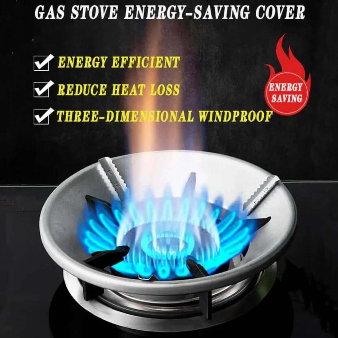 Energy-Saving Gas Stove Cover | 1 Pair