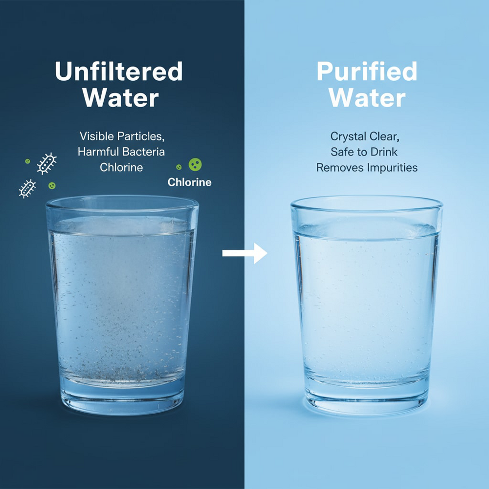 6-Layer Universal Faucet Water Purifier – 360° Rotating Anti-Splash Tap Filter