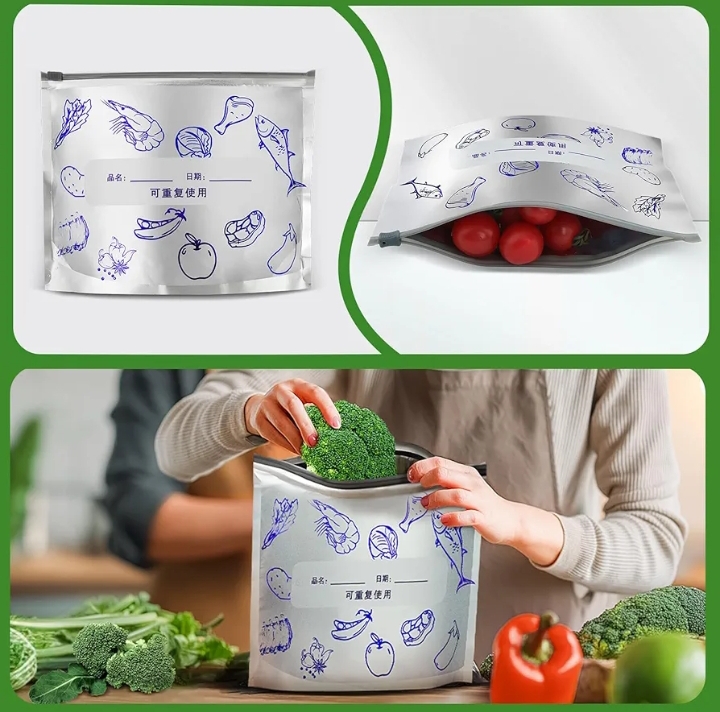 Aluminum Foil Zip Lock Bag-(2 Size Combo) MADE IN CHINA