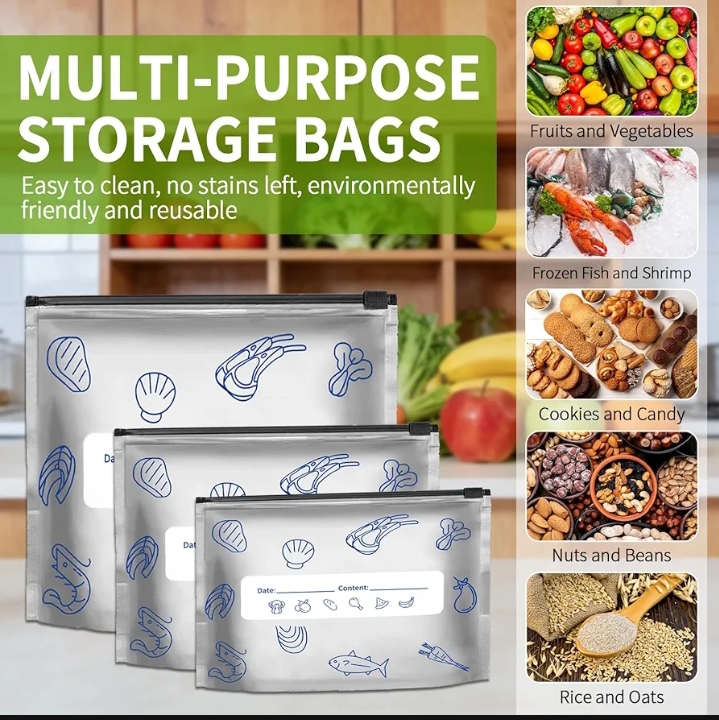 Aluminum Foil Zip Lock Bag-(2 Size Combo) MADE IN CHINA