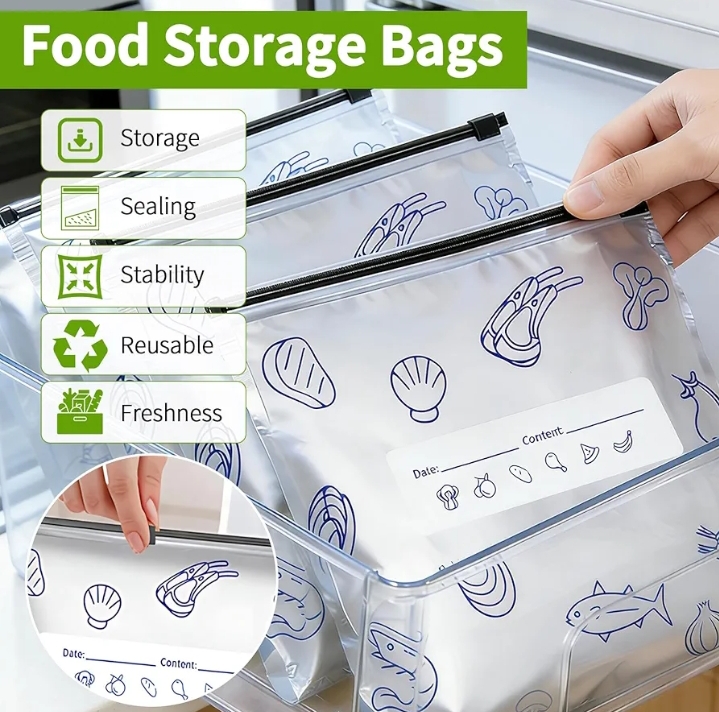 Aluminum Foil Zip Lock Bag-(2 Size Combo) MADE IN CHINA