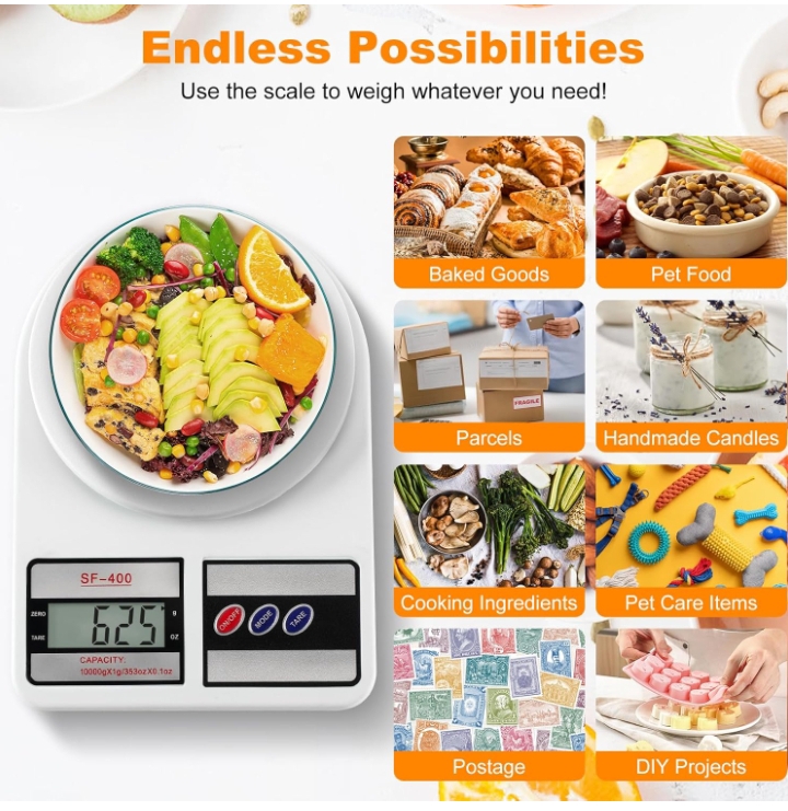 SF400 Electronic Digital Kitchen Scale (Capacity: 10 kg)