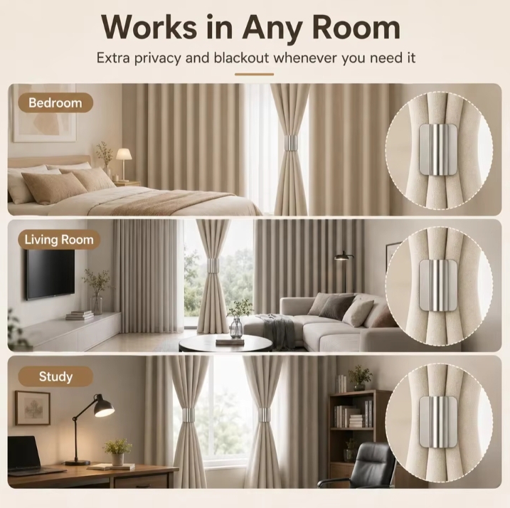 Magnetic Curtain Clips